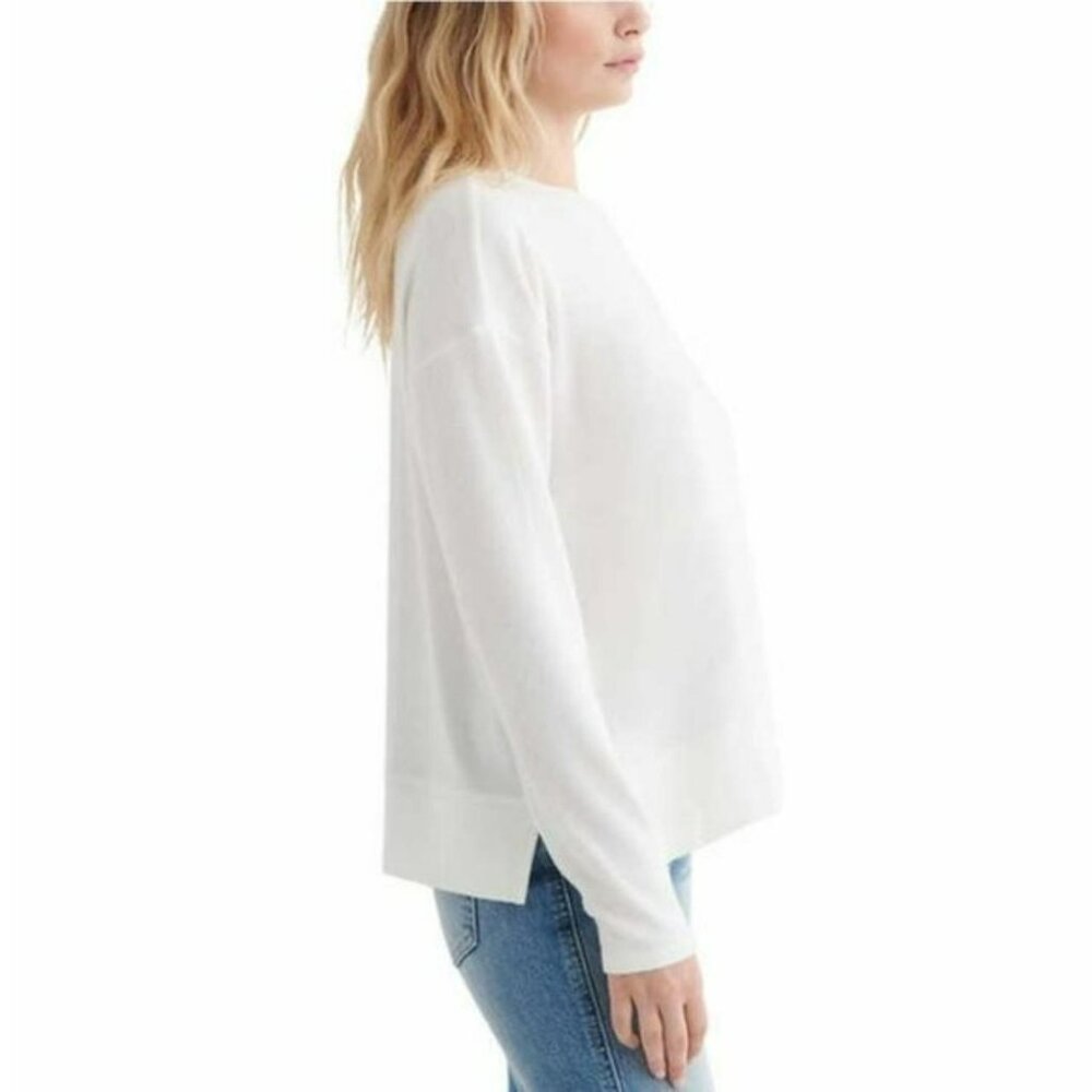 Lucky Brand Womens Long Sleeves Cozy Crewneck Sweatshirt Large and Small Avail - Picture 2 of 4
